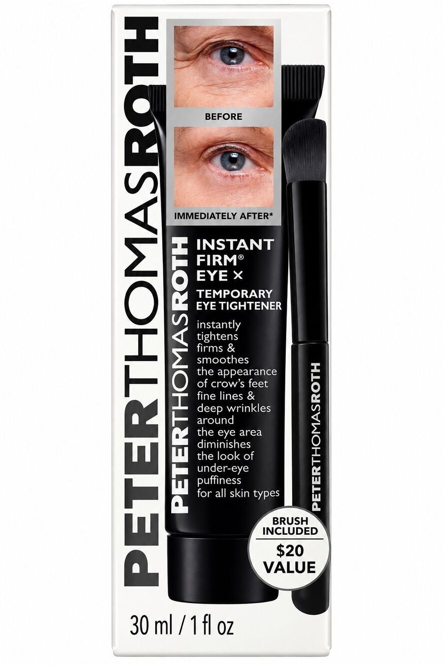Peter Thomas Roth Instant FirmX Eye Tightener 30ml w/ Brush Temporary Lift New